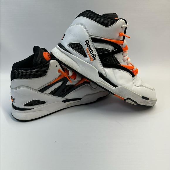Reebok Pump Omni Zone 2 OG White Orange Black Mens Size 11 - Picture 4 of 7